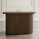 PUDGY – Mid Century Oval Shape Console Table