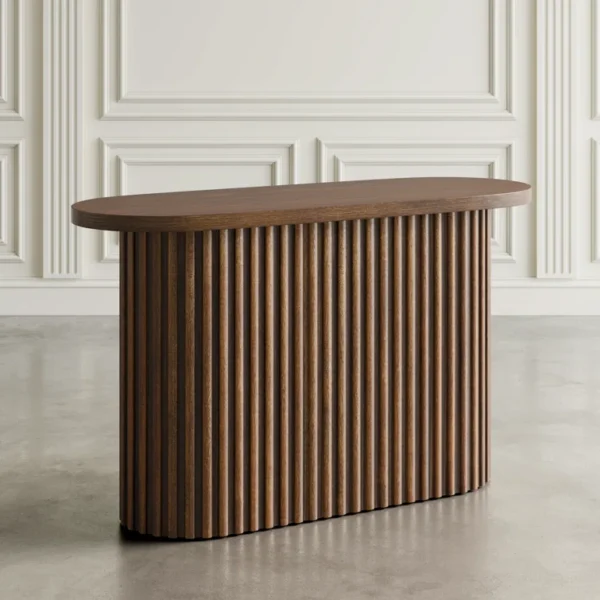 PUDGY – Mid Century Oval Shape Console Table - Image 3