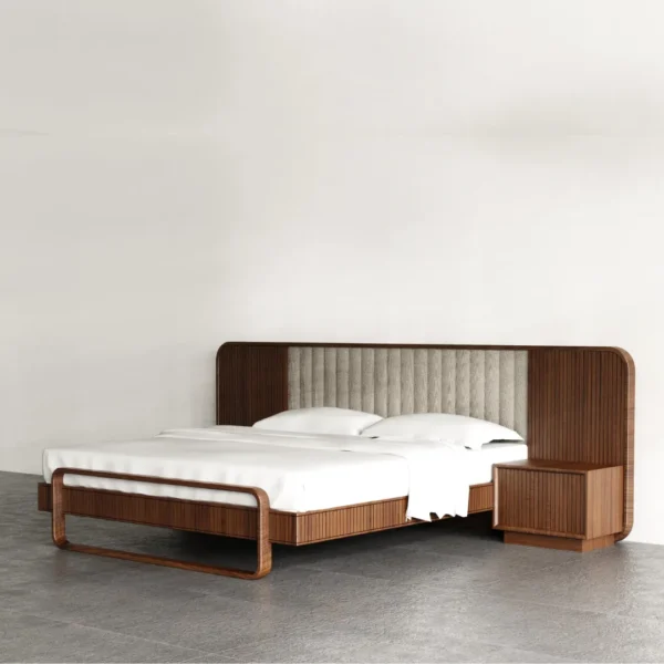 RIDGE – Dark Walnut Brown Contemporary Bedroom Set - Image 2