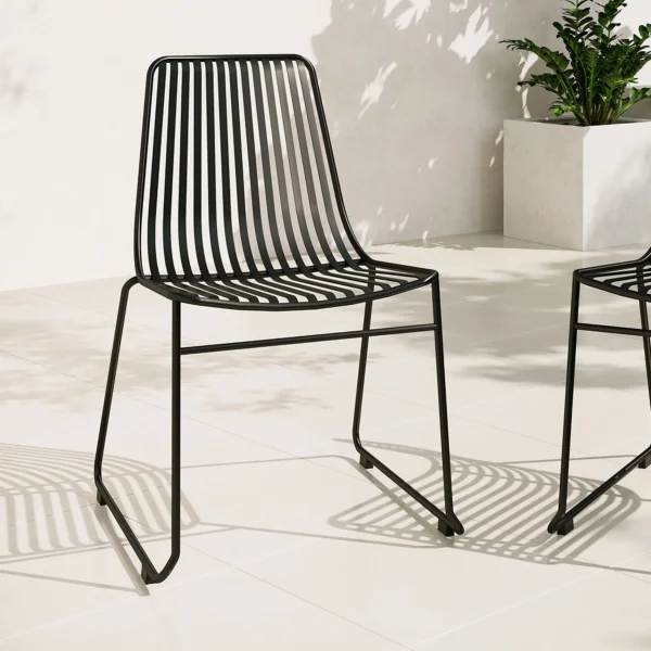 TACKEN – Black Metallic Outdoor chair
