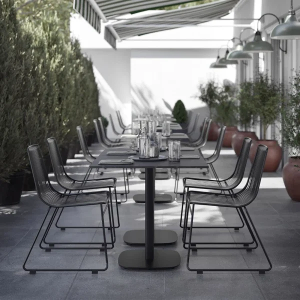 TACKEN – Black Metallic Outdoor chair - Image 2